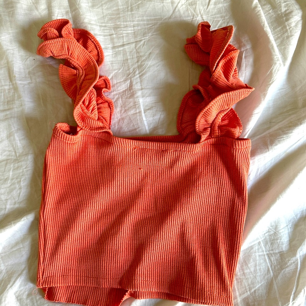 Orange Zara Crop Top